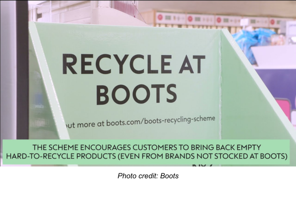 recycle at boots